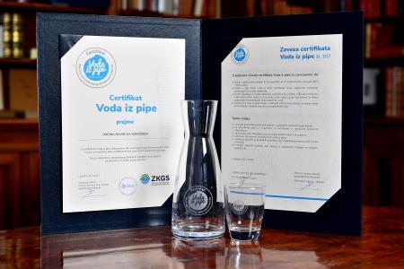 Certifikat Voda iz pipe